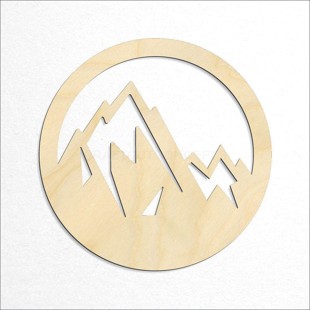 Wooden Mountain Peaks craft shape available in sizes of 4 inch and up