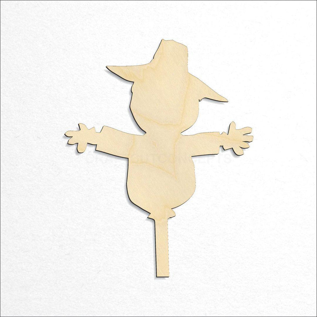 Wooden Scarecrow craft shape available in sizes of 2 inch and up