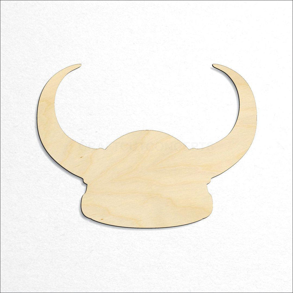 Wooden Vikings Helment craft shape available in sizes of 2 inch and up