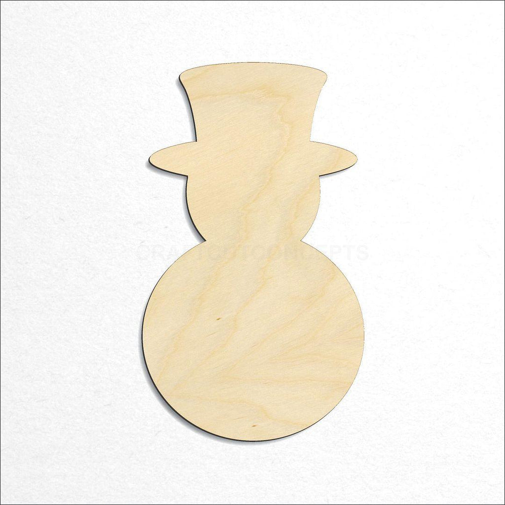 Wooden Snowman-01 craft shape available in sizes of 1 inch and up