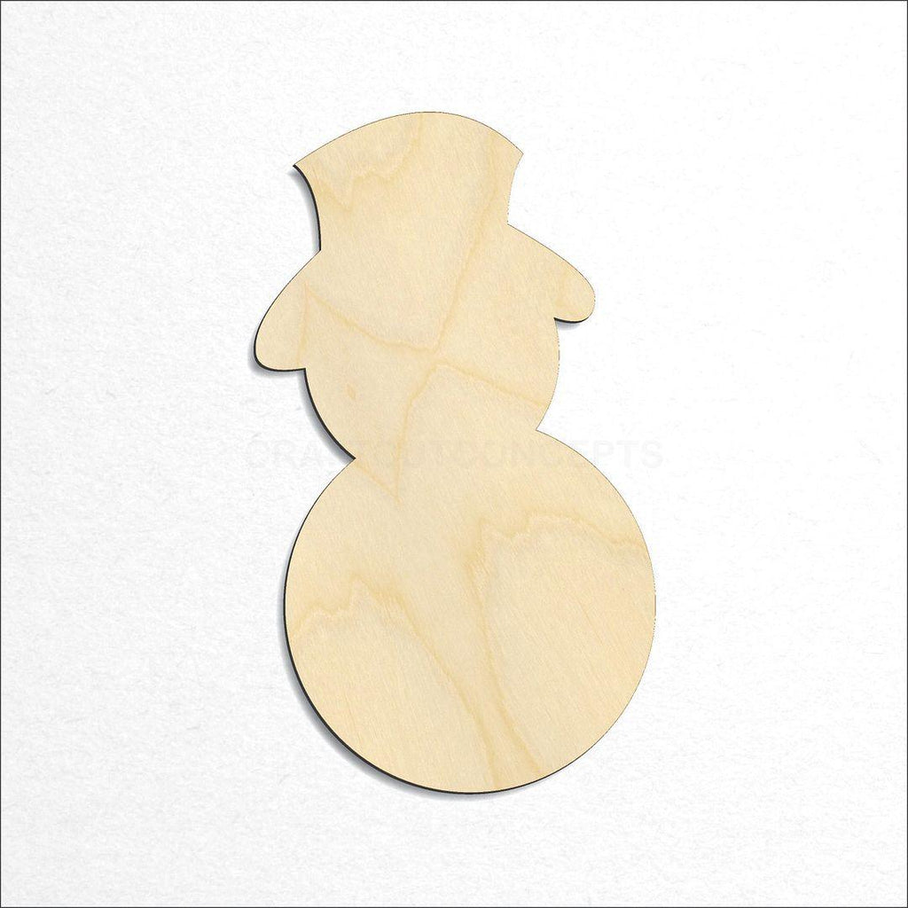 Wooden Snowman-02 craft shape available in sizes of 1 inch and up