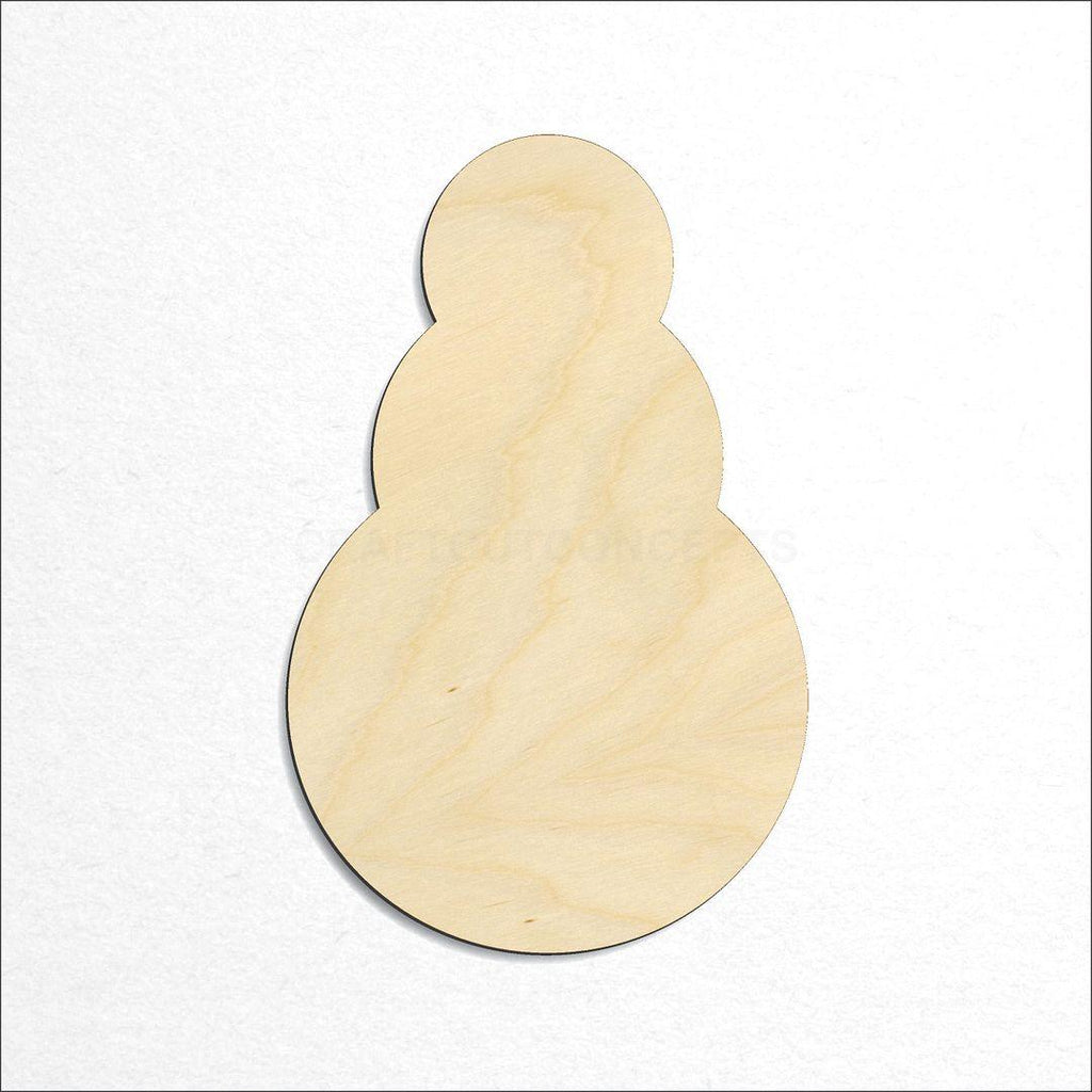 Wooden Snowman-03 craft shape available in sizes of 1 inch and up