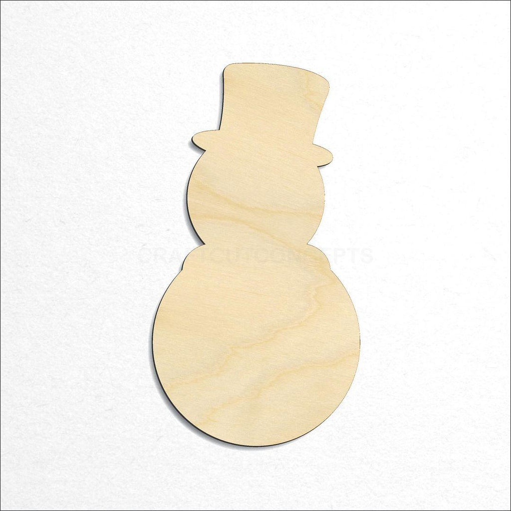 Wooden Snowman-05 craft shape available in sizes of 1 inch and up