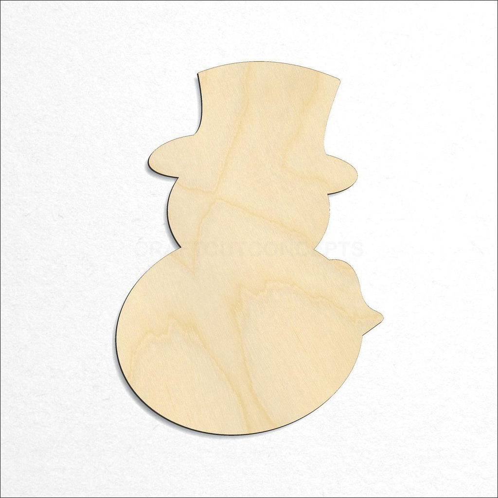 Wooden Snowman-06 craft shape available in sizes of 1 inch and up