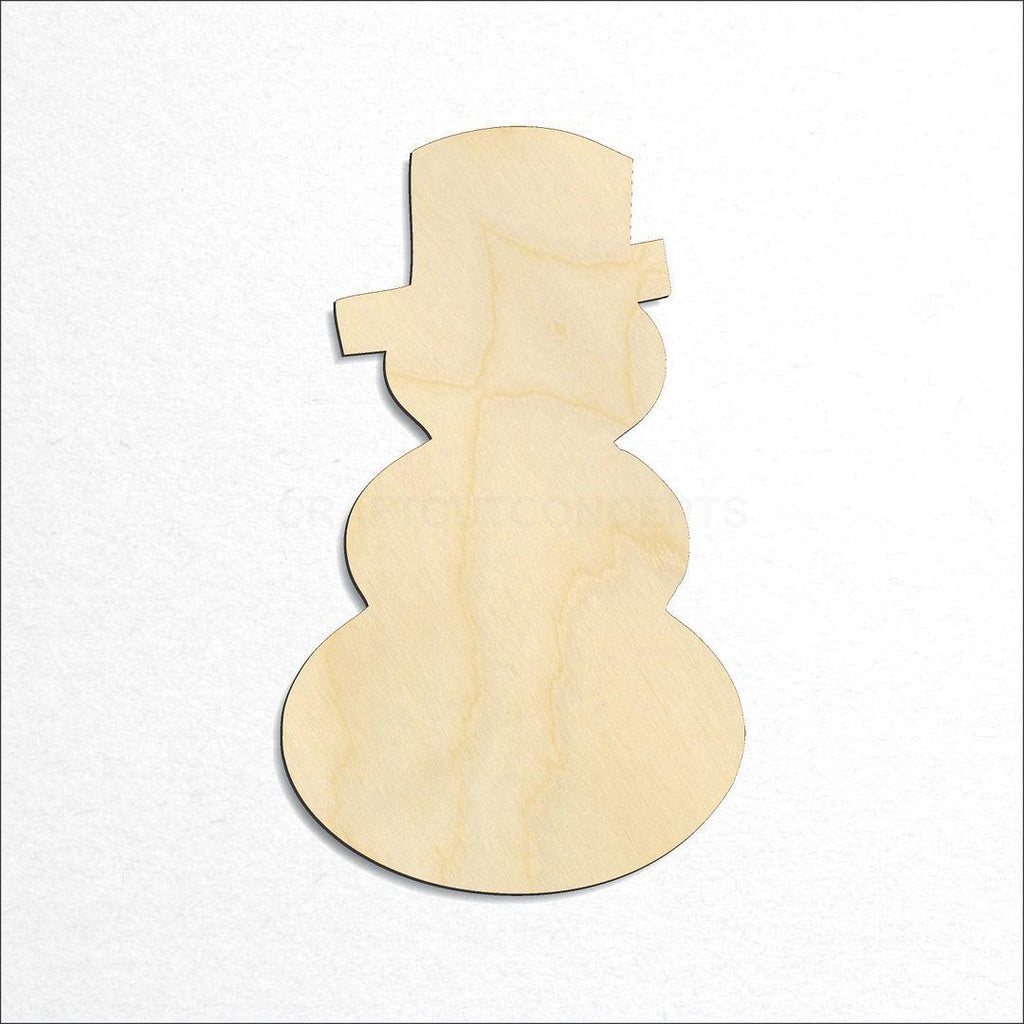 Wooden Snowman-07 craft shape available in sizes of 1 inch and up