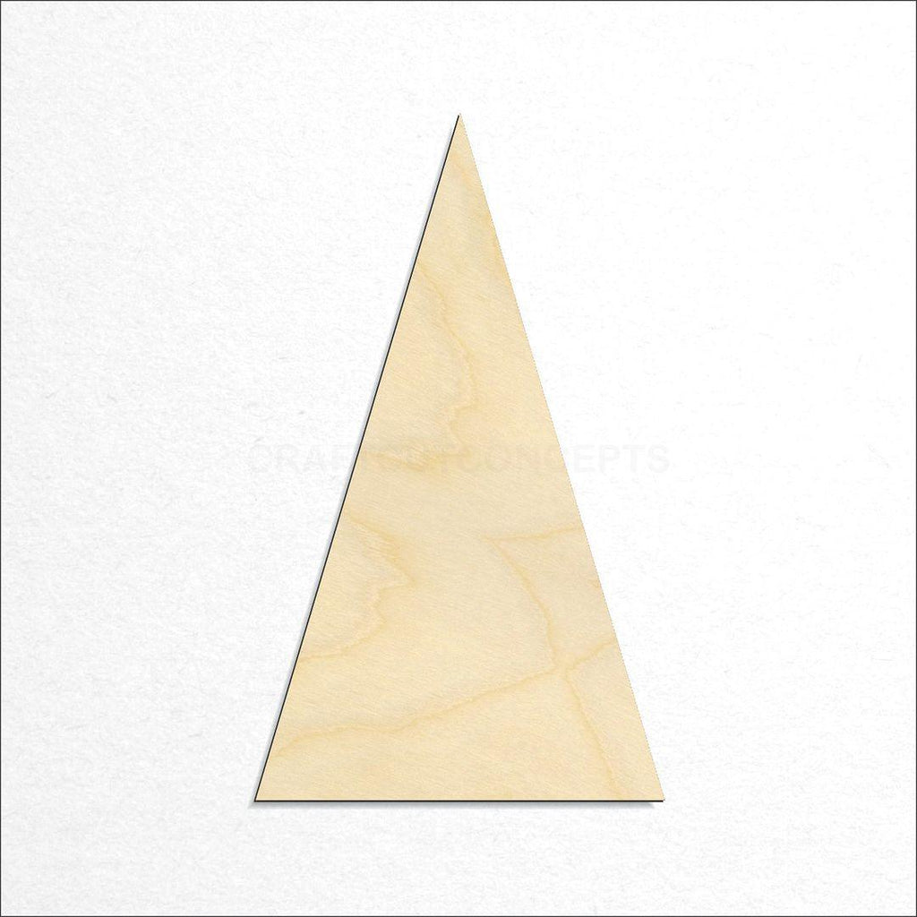 Wooden Equalateral Triangle craft shape available in sizes of 1 inch and up