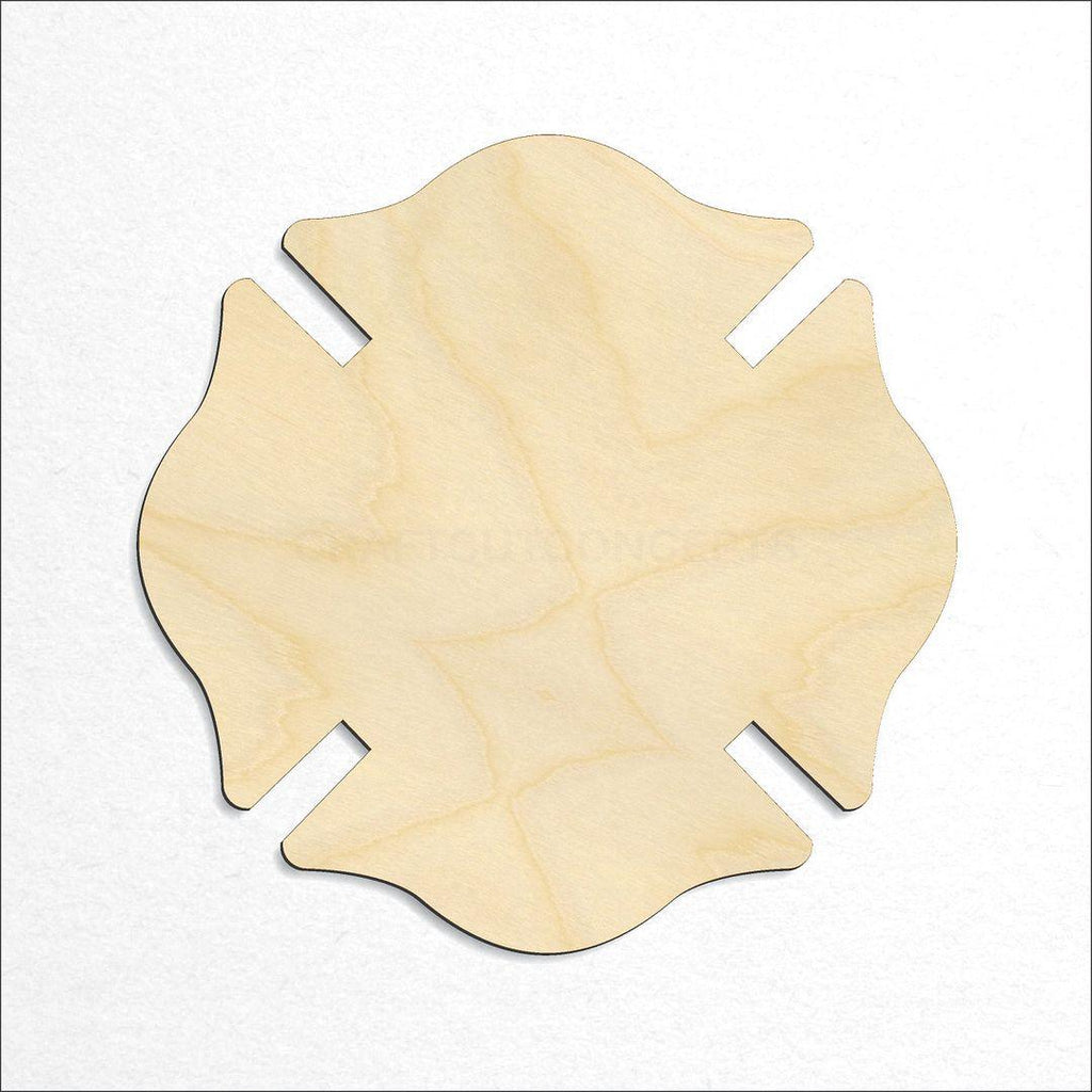 Wooden Badge - Maltese Cross craft shape available in sizes of 1 inch and up