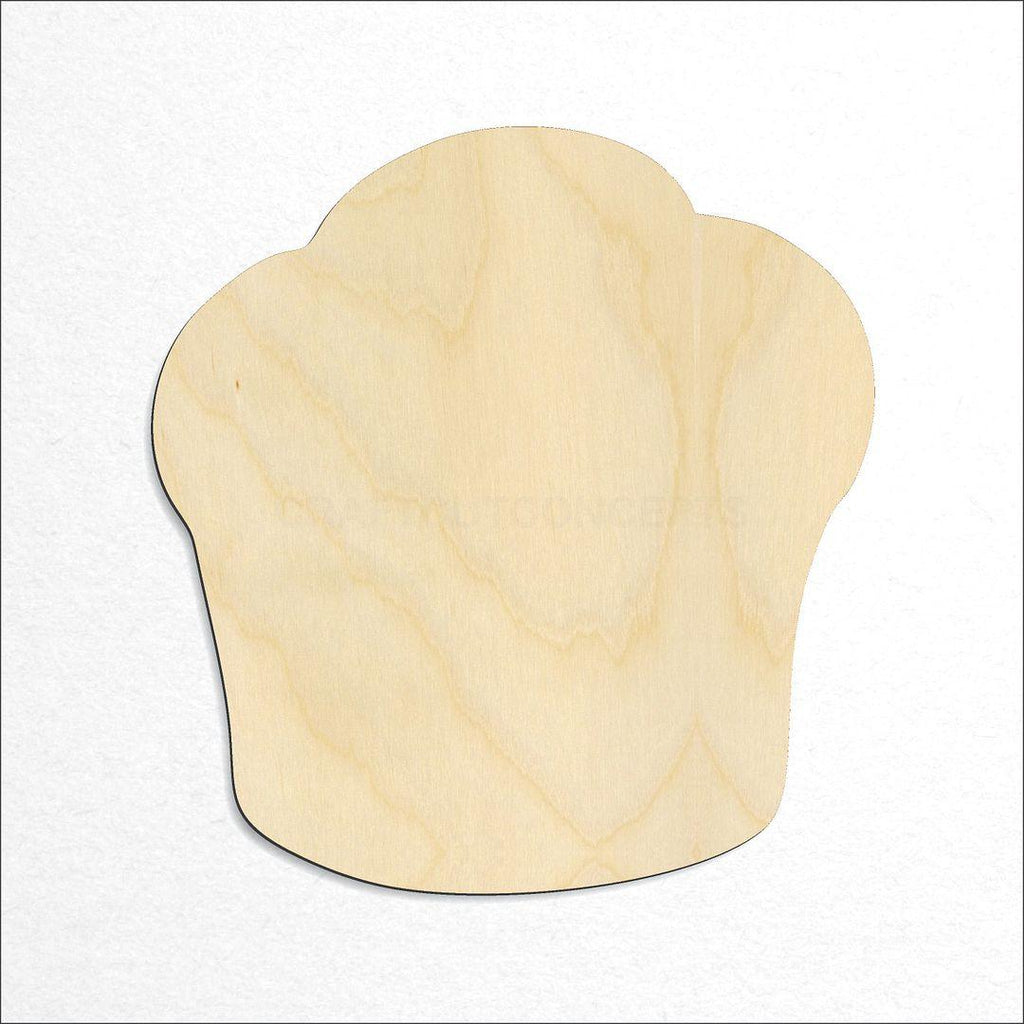 Wooden Muffin craft shape available in sizes of 1 inch and up