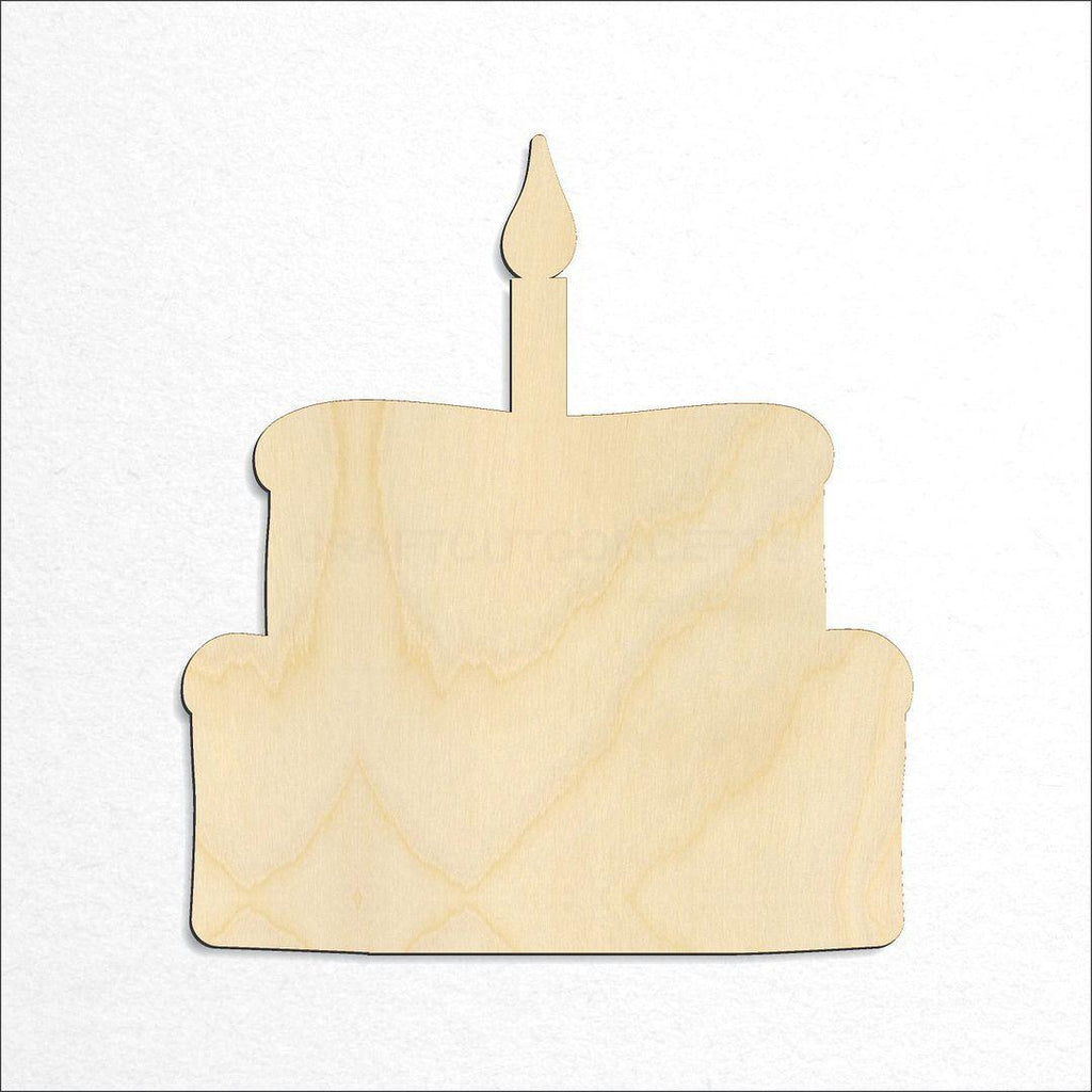 Wooden Cake craft shape available in sizes of 2 inch and up