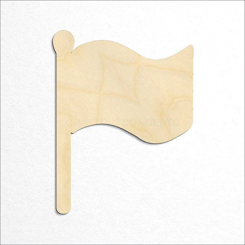 Wooden Flag Pole craft shape available in sizes of 3 inch and up