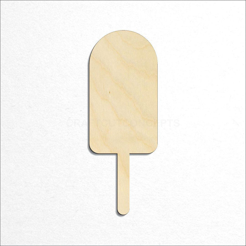 Wooden Popsicle craft shape available in sizes of 1 inch and up