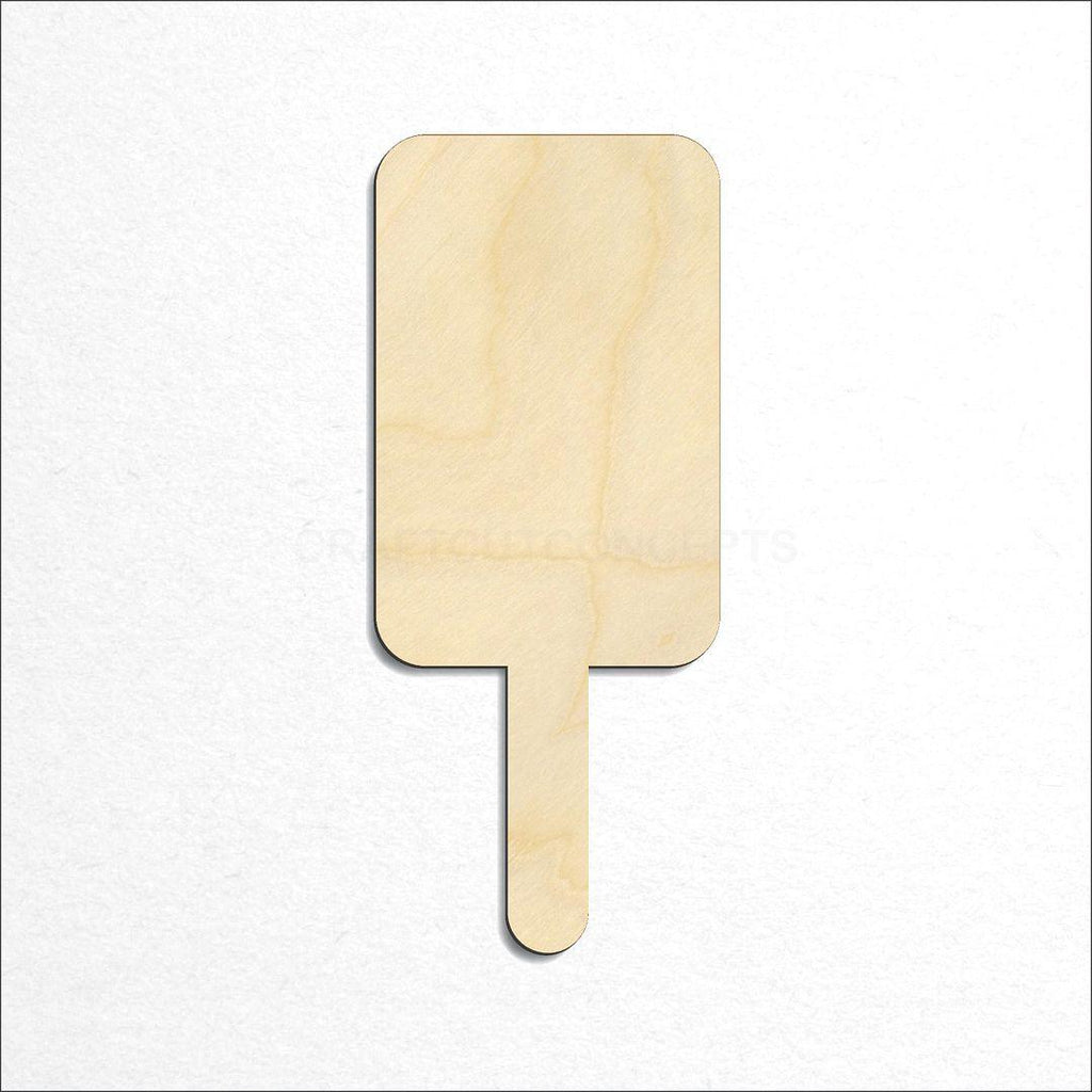 Wooden Popsicle craft shape available in sizes of 1 inch and up
