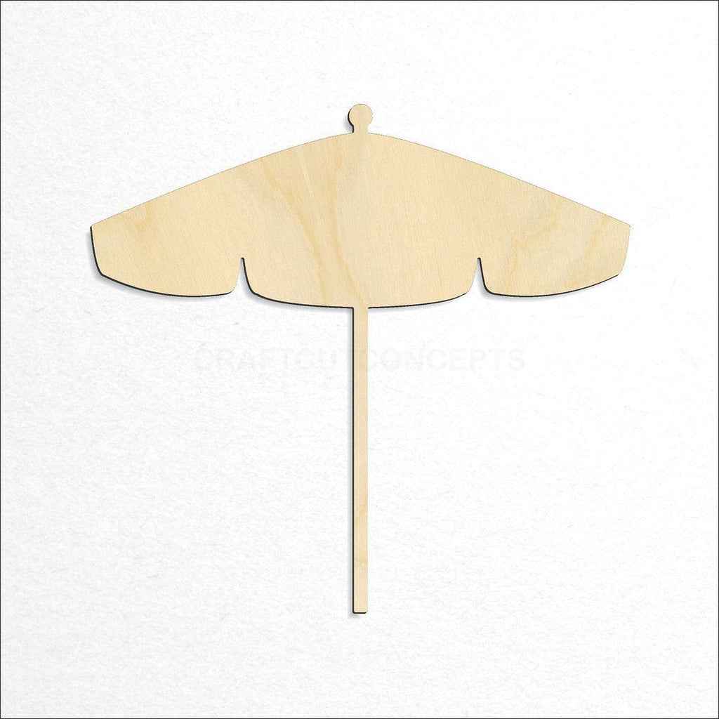 Wooden Umbrella craft shape available in sizes of 4 inch and up