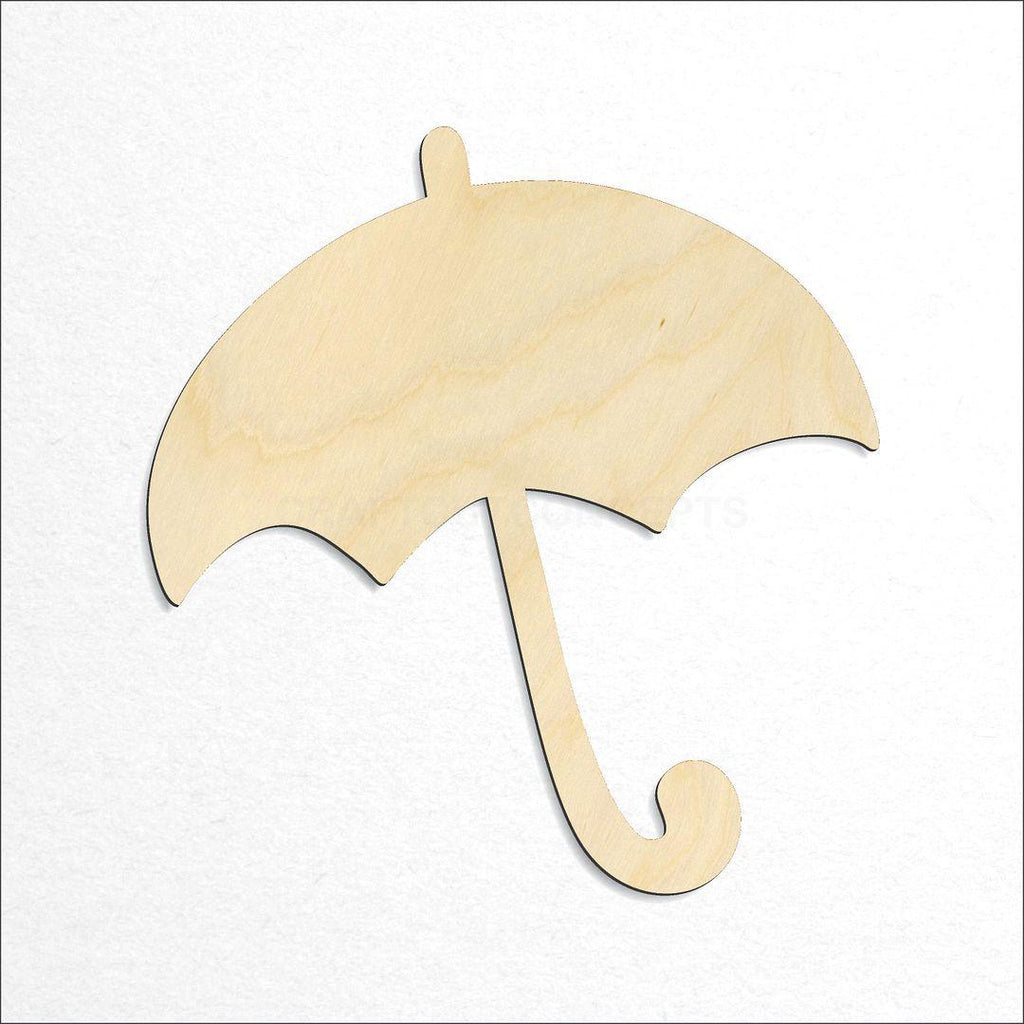 Wooden Umbrella craft shape available in sizes of 2 inch and up