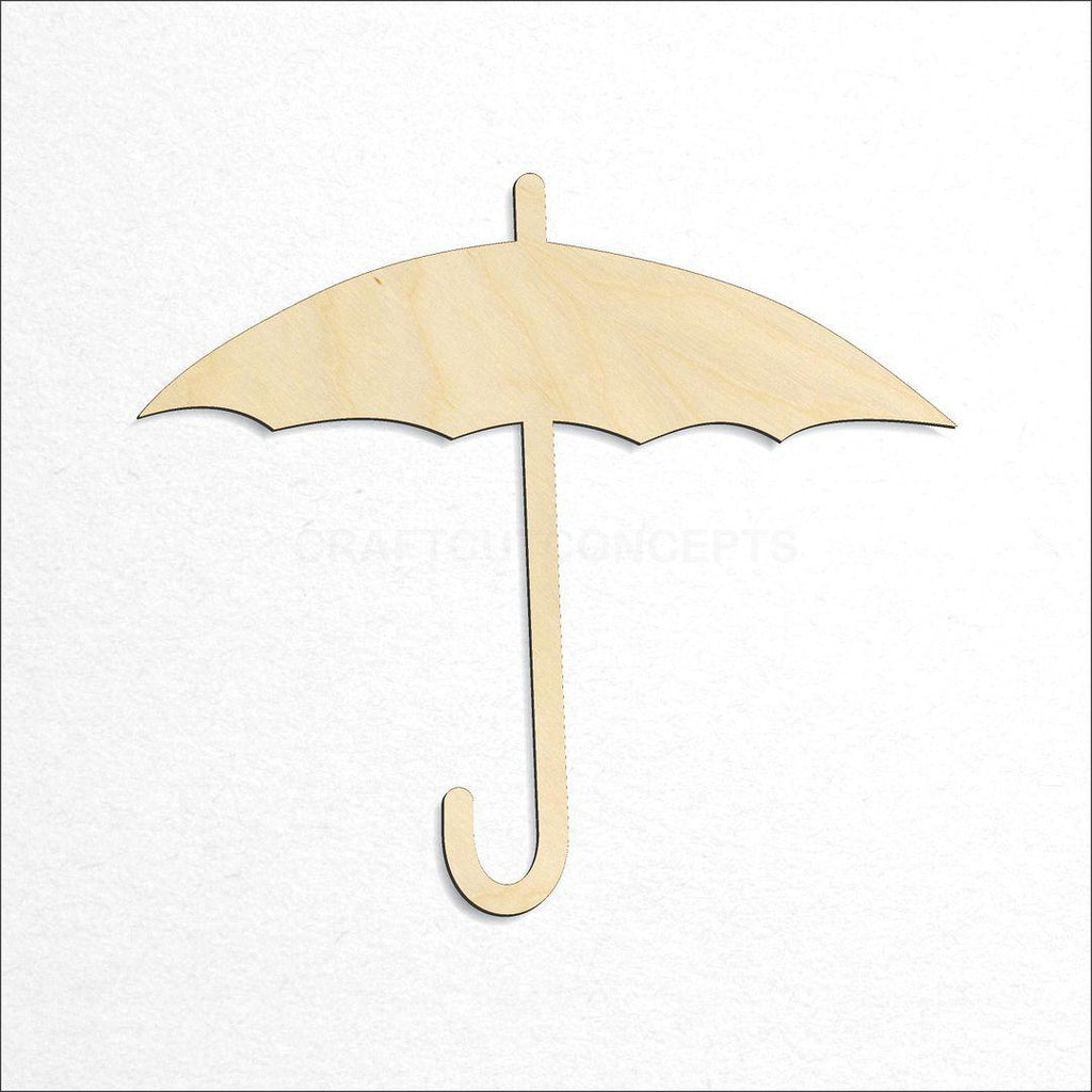 Wooden Umbrella craft shape available in sizes of 3 inch and up
