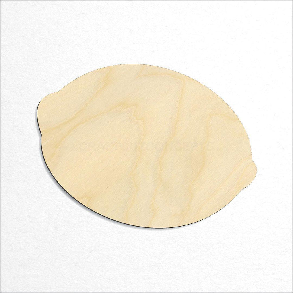 Wooden Lemon craft shape available in sizes of 1 inch and up