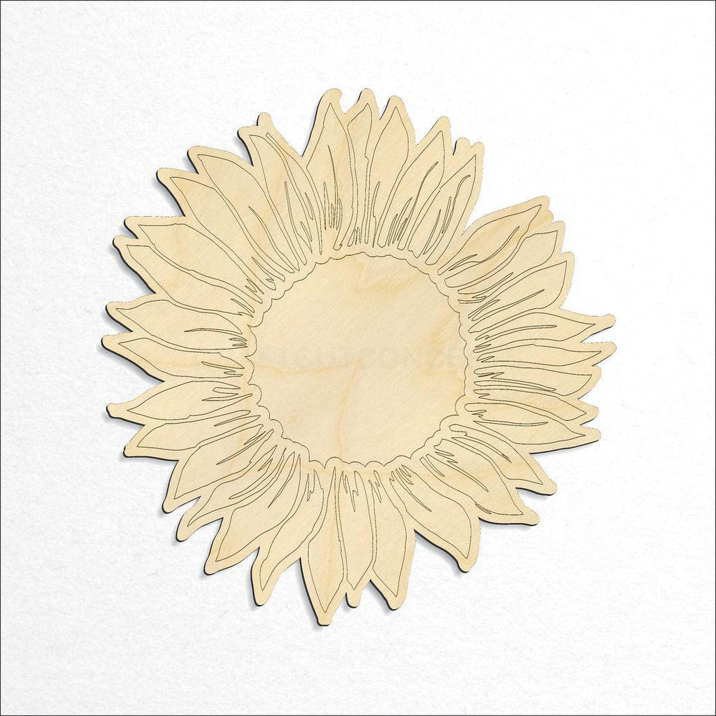 Wooden Sun Flower craft shape available in sizes of 1 inch and up