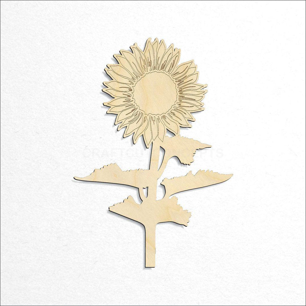Wooden Sun Flower craft shape available in sizes of 6 inch and up