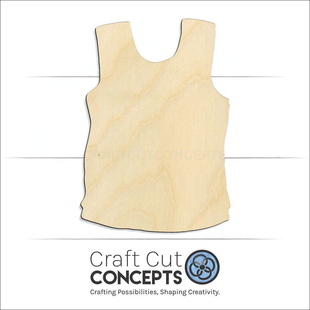 Craft Cut Concepts Logo under a wood Jersey Shirt craft shape and blank