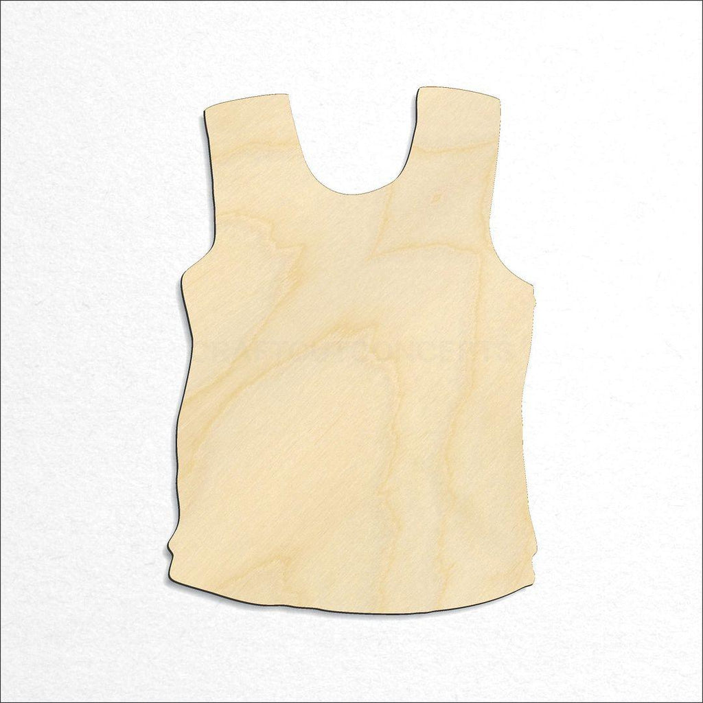 Wooden Jersey Shirt craft shape available in sizes of 1 inch and up