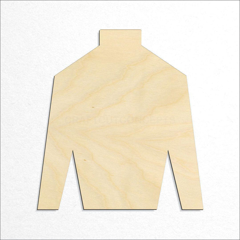 Wooden Polo Shirt craft shape available in sizes of 1 inch and up