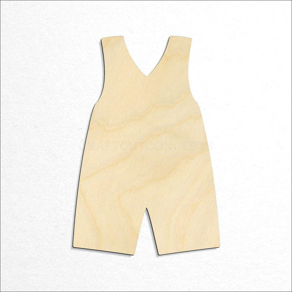 Wooden Overalls craft shape available in sizes of 1 inch and up