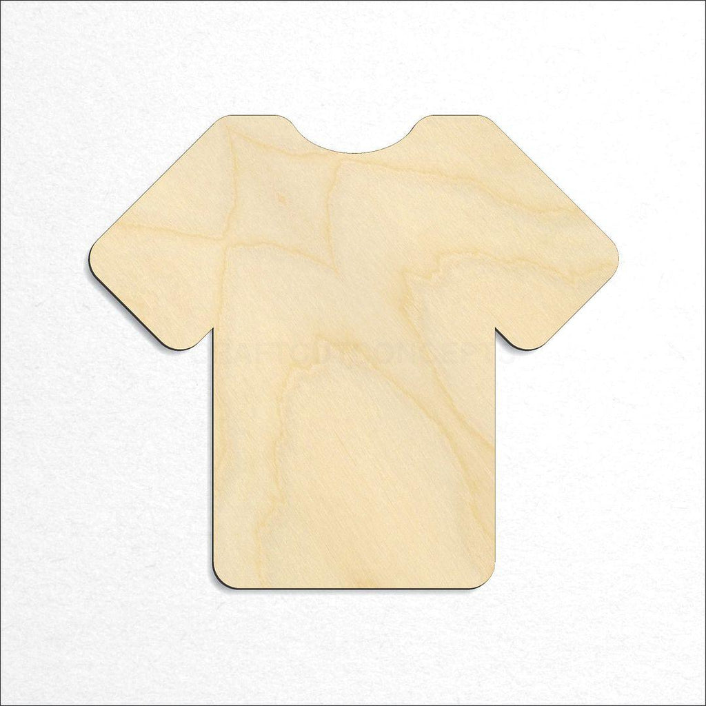 Wooden Shirt craft shape available in sizes of 1 inch and up