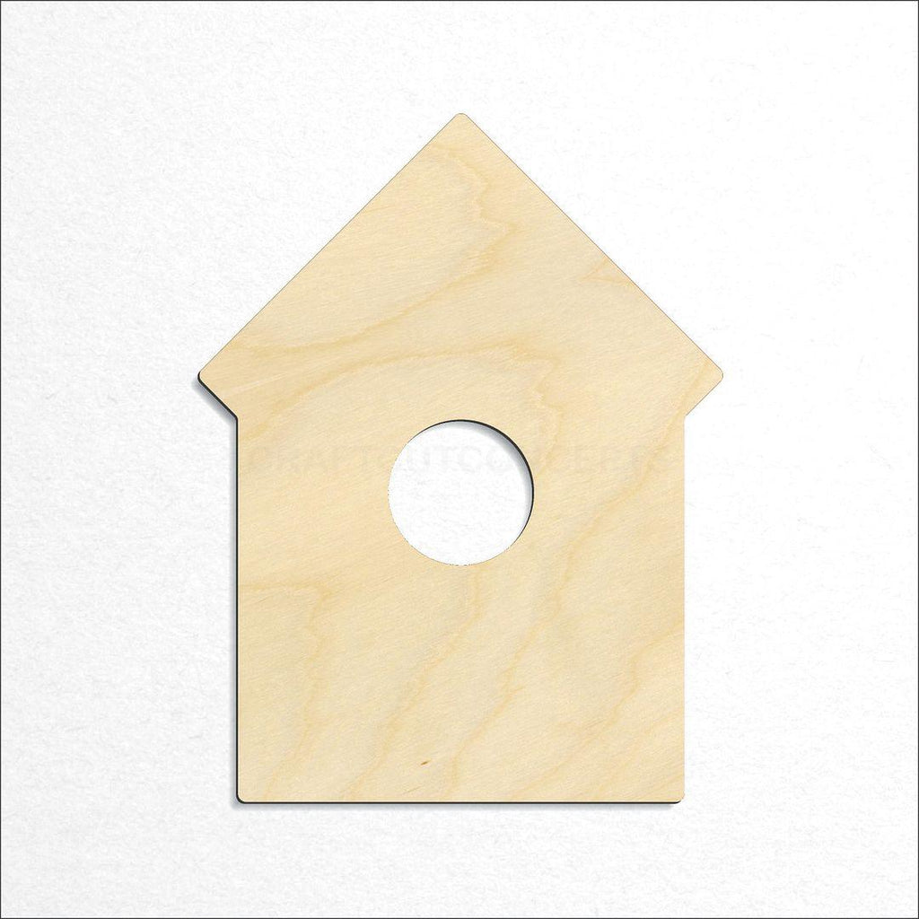 Wooden Bird House craft shape available in sizes of 1 inch and up