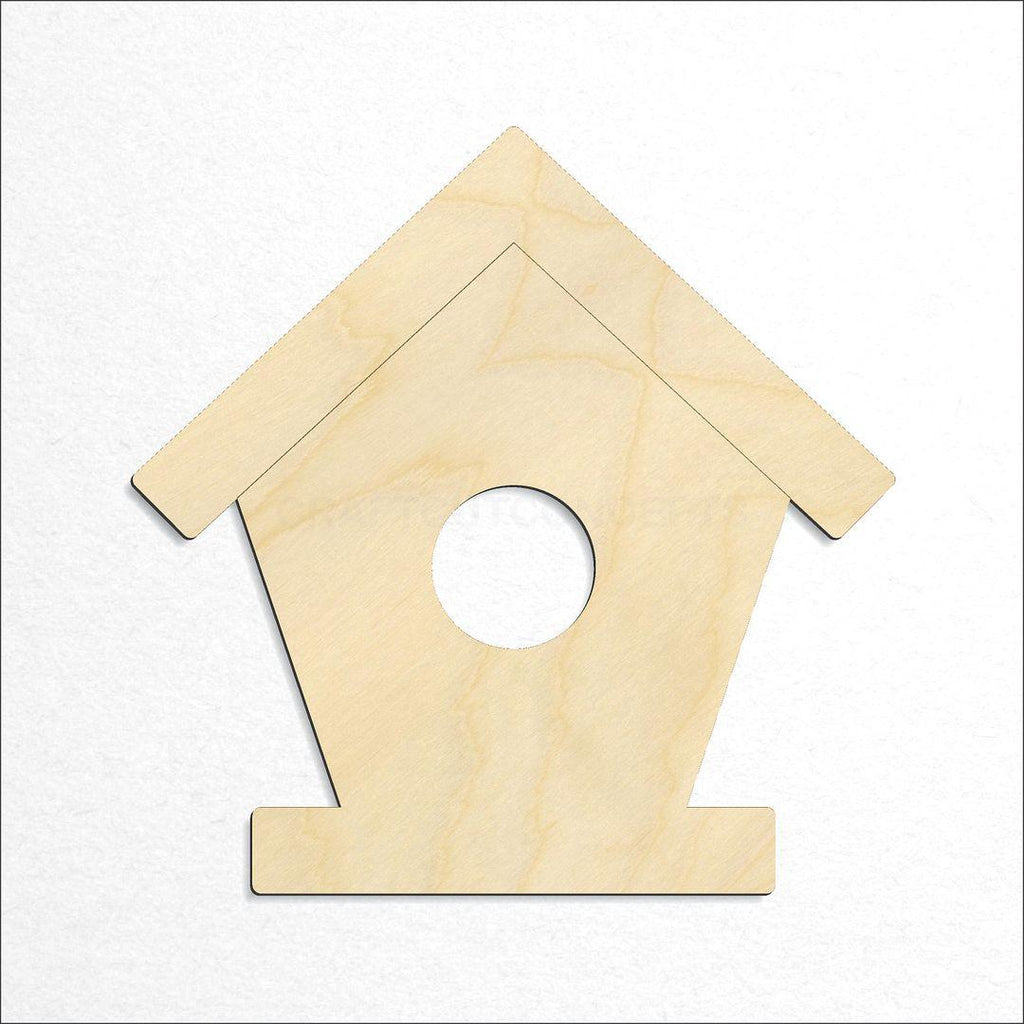 Wooden Bird House craft shape available in sizes of 2 inch and up