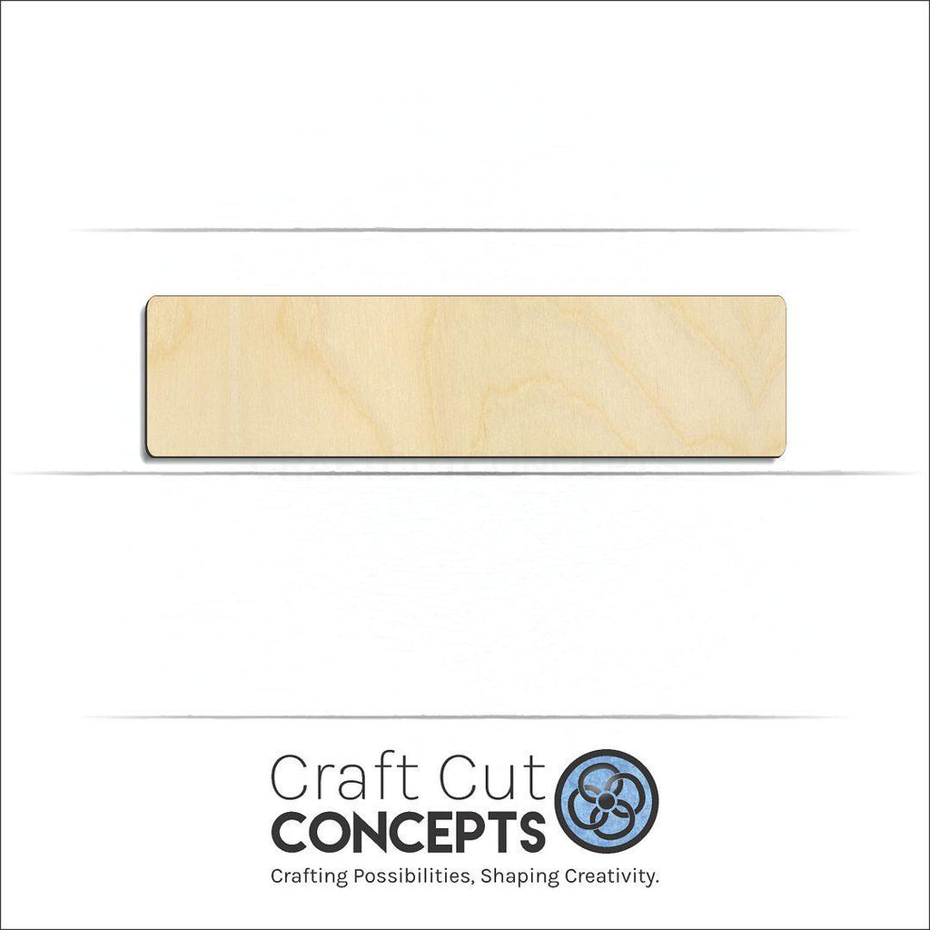 Craft Cut Concepts Logo under a wood Ruler craft shape and blank