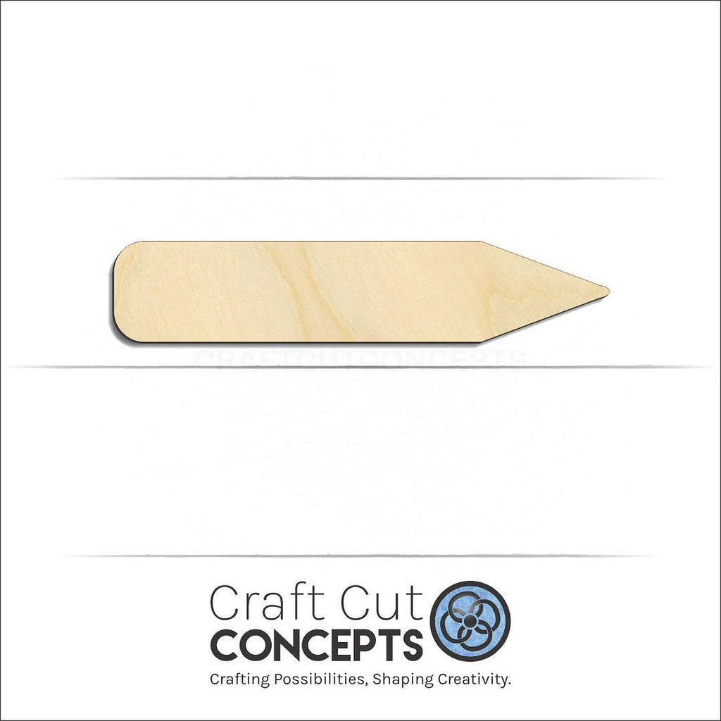 Craft Cut Concepts Logo under a wood Teacher Pencil craft shape and blank