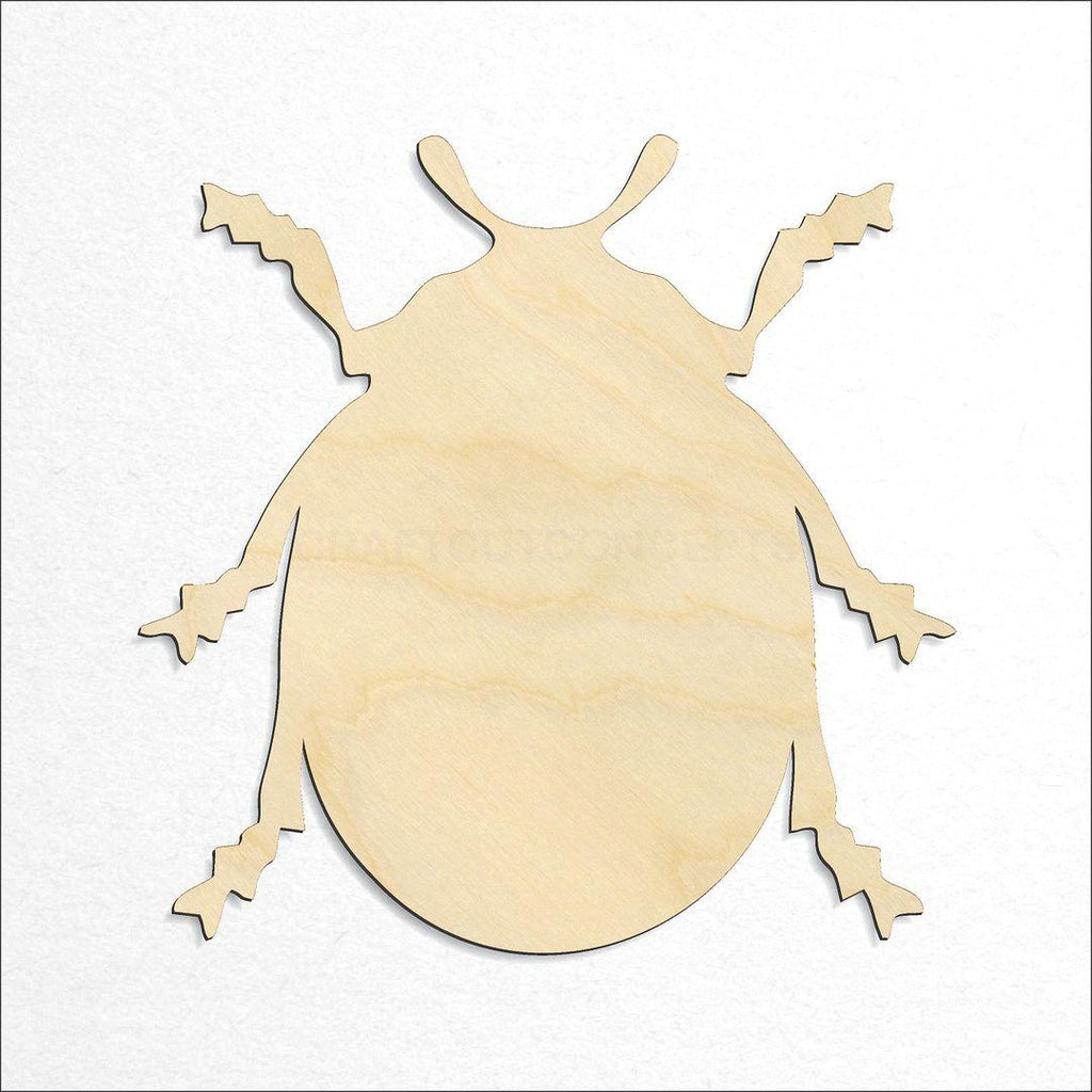 Wooden Lady Bug 2 craft shape available in sizes of 2 inch and up