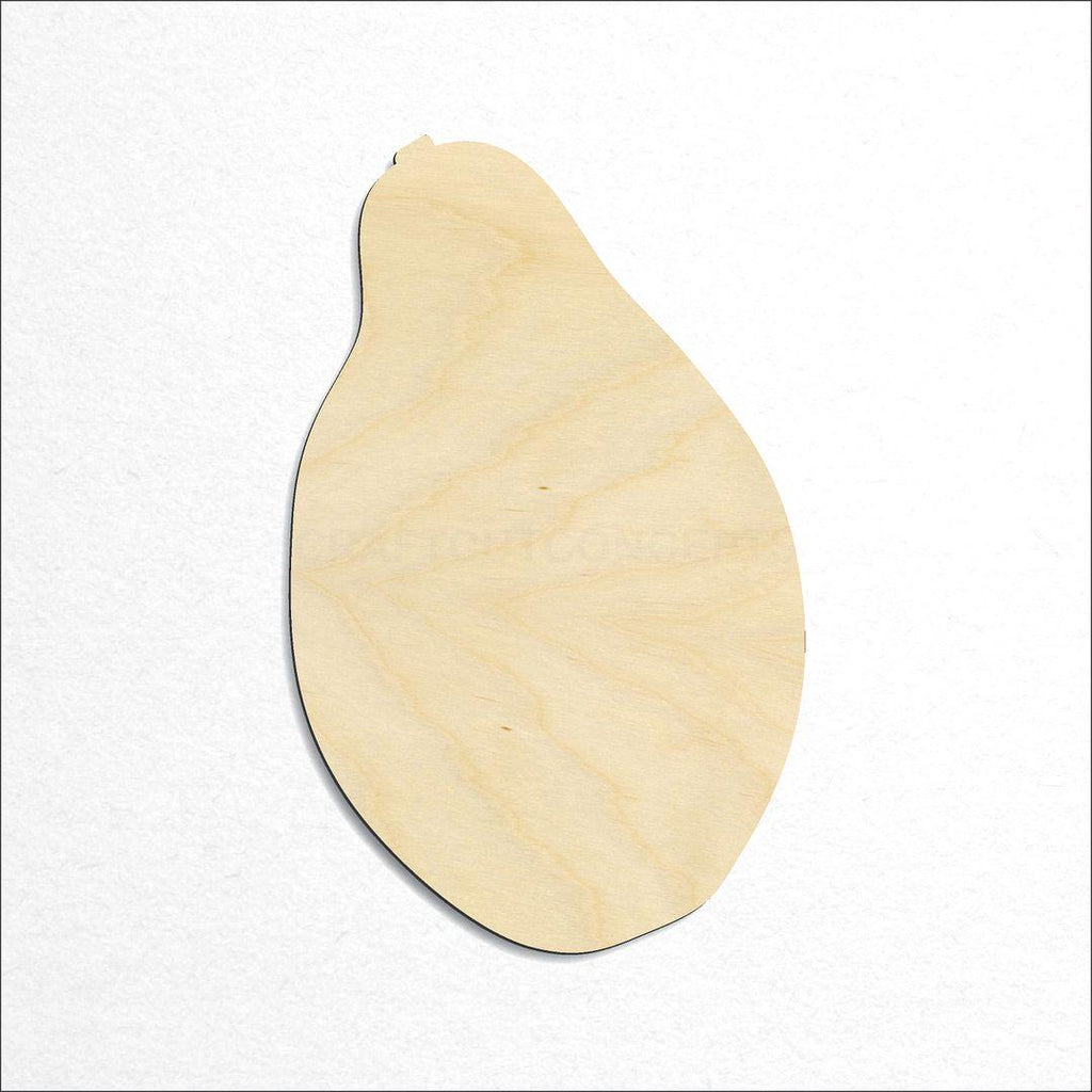 Wooden Paw Paw Fruit craft shape available in sizes of 1 inch and up