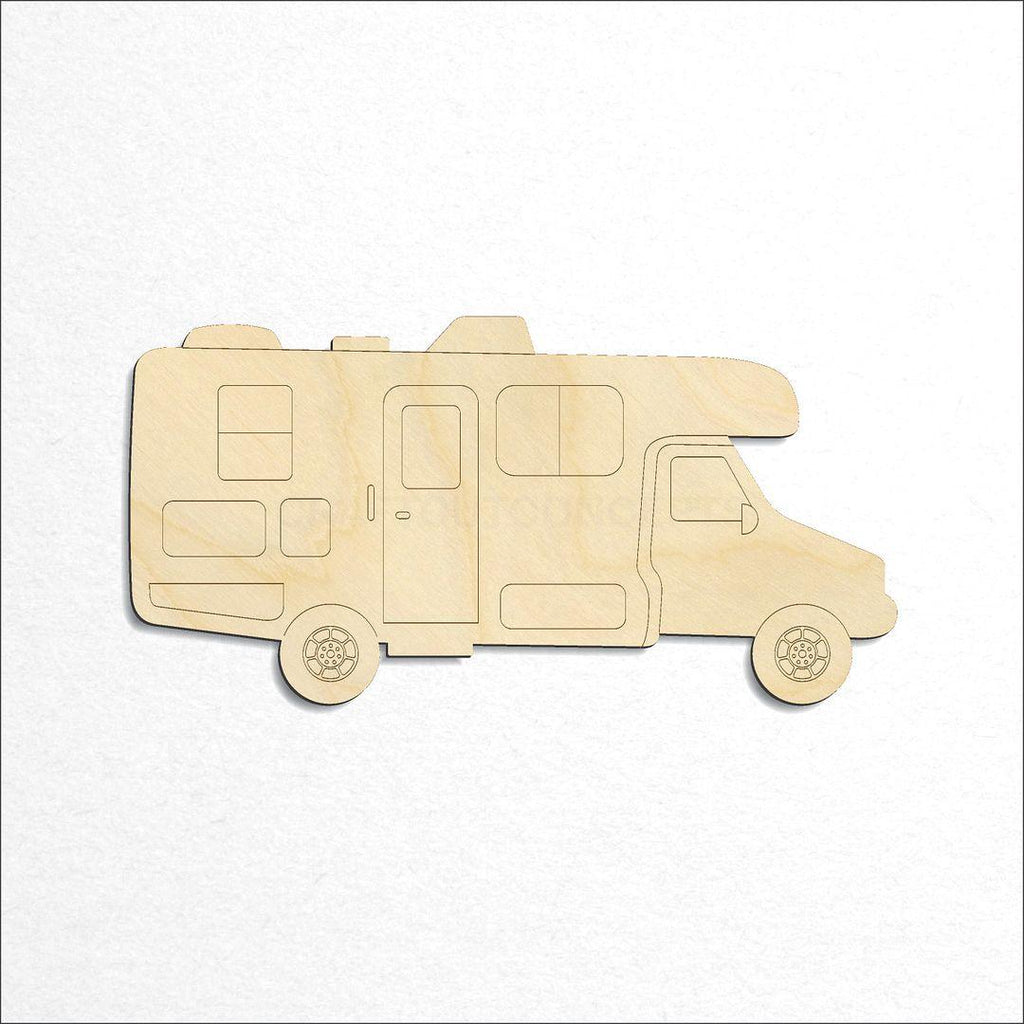Wooden  RV camper craft shape available in sizes of 3 inch and up
