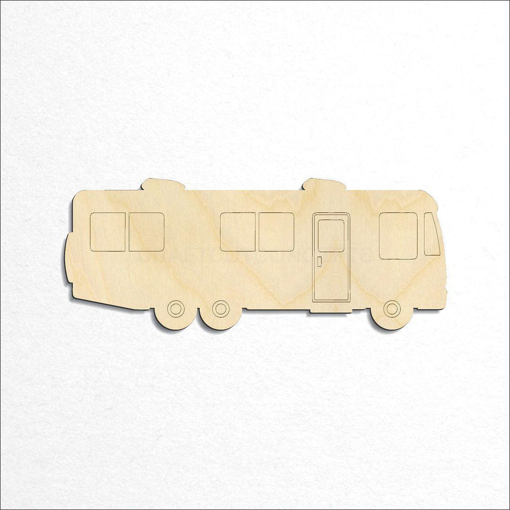 Wooden  RV Camper craft shape available in sizes of 3 inch and up