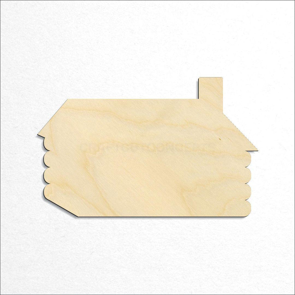 Wooden Log House craft shape available in sizes of 1 inch and up
