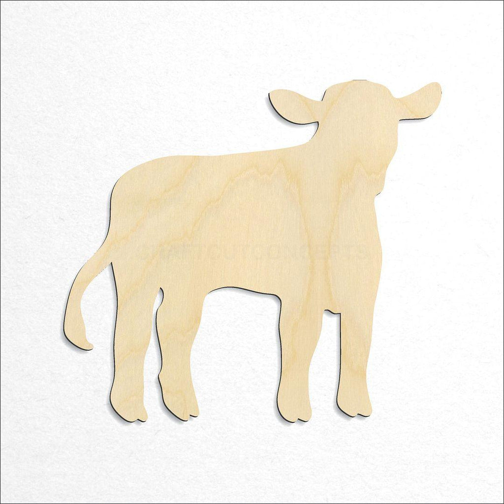 Wooden Cow Calf craft shape available in sizes of 2 inch and up