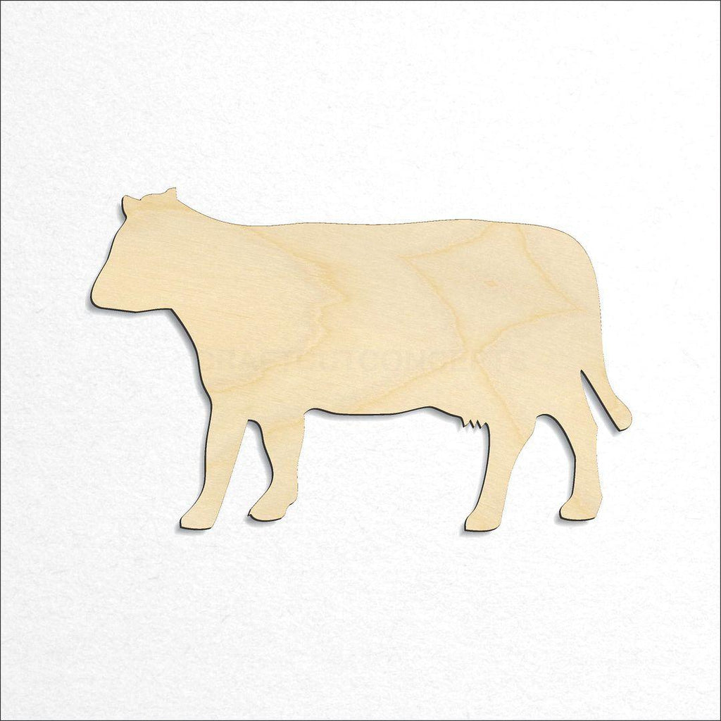 Wooden Beef Cow craft shape available in sizes of 2 inch and up