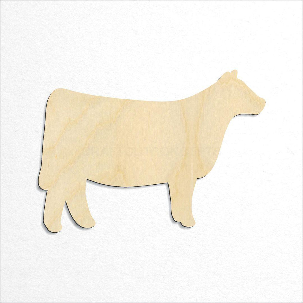 Wooden Cow craft shape available in sizes of 2 inch and up