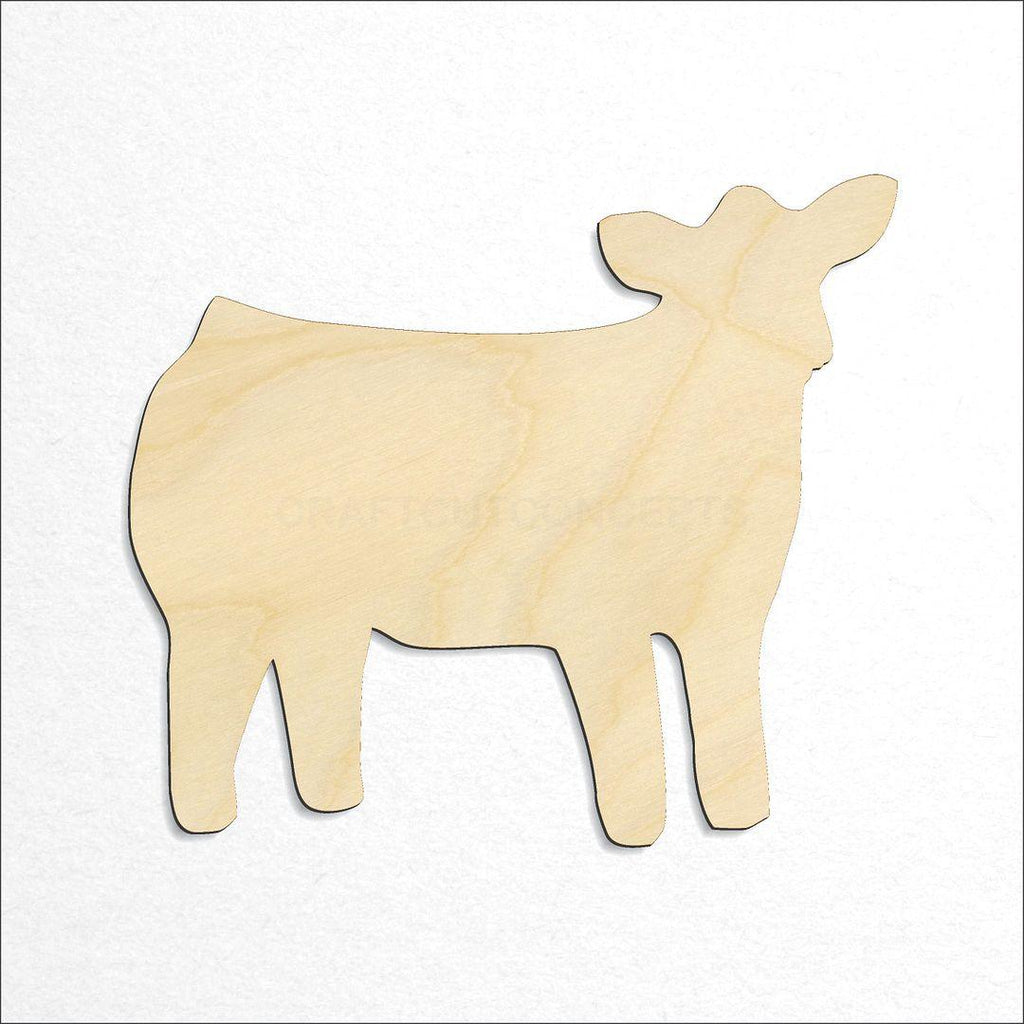 Wooden Cow 2 craft shape available in sizes of 2 inch and up