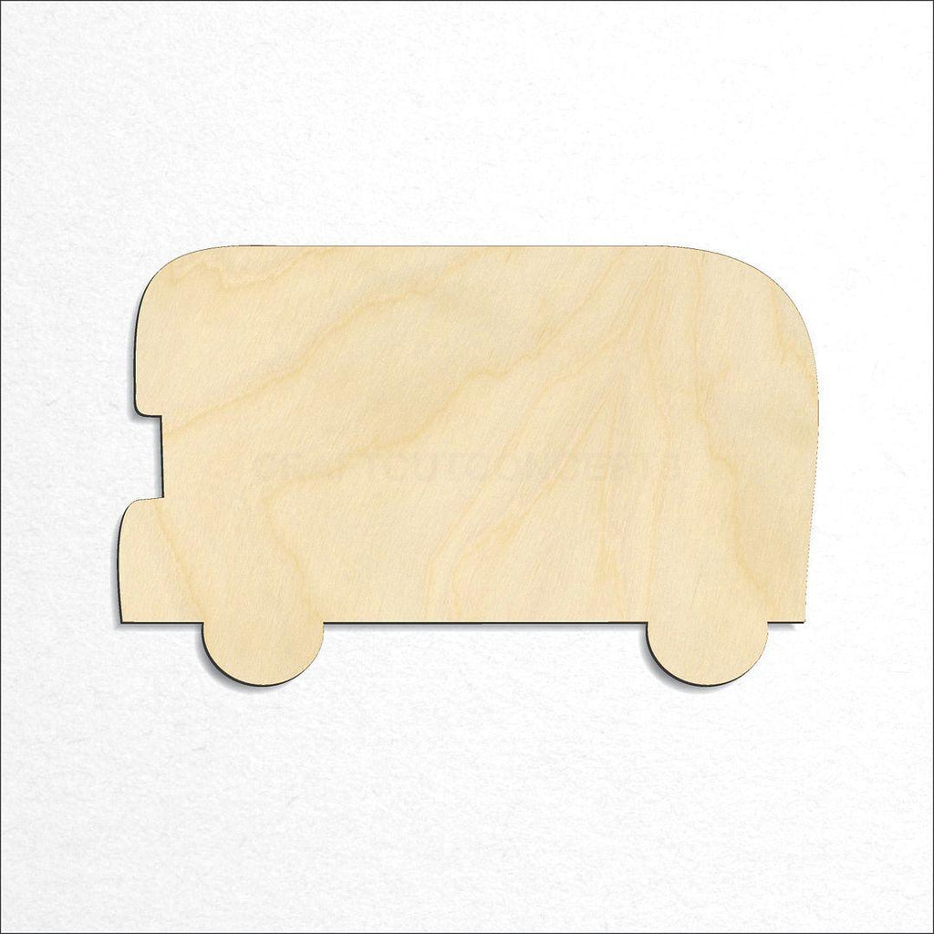 Wooden Double Decker Bus craft shape available in sizes of 2 inch and up