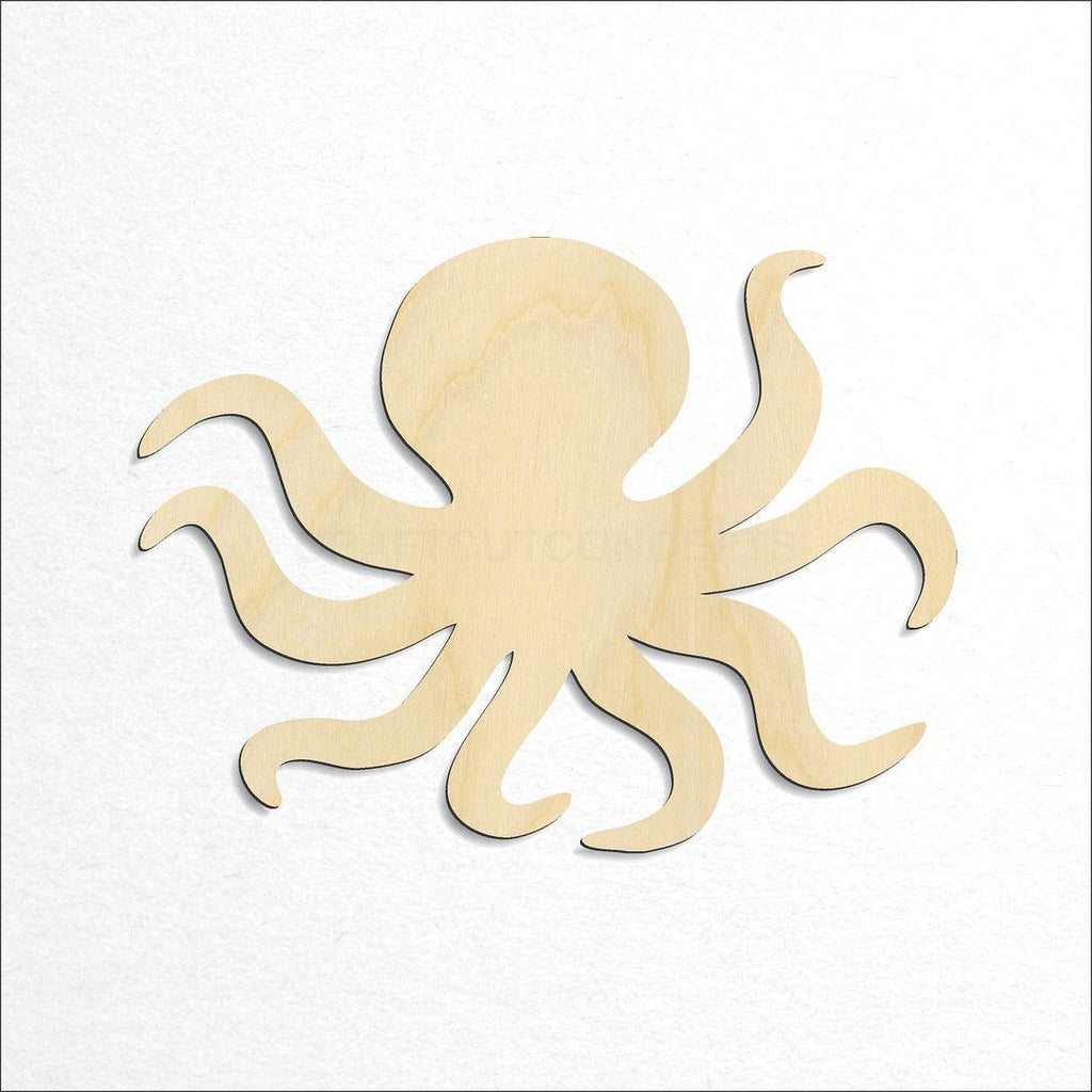 Wooden Octopus-2 craft shape available in sizes of 3 inch and up
