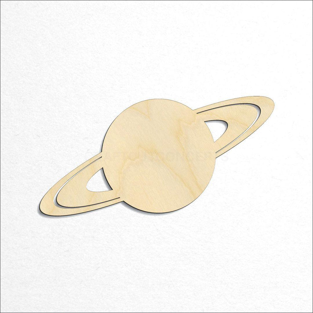 Wooden Planet Saturn craft shape available in sizes of 3 inch and up