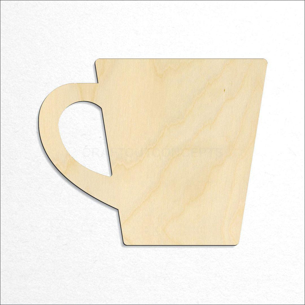 Wooden Coffee Mug craft shape available in sizes of 2 inch and up