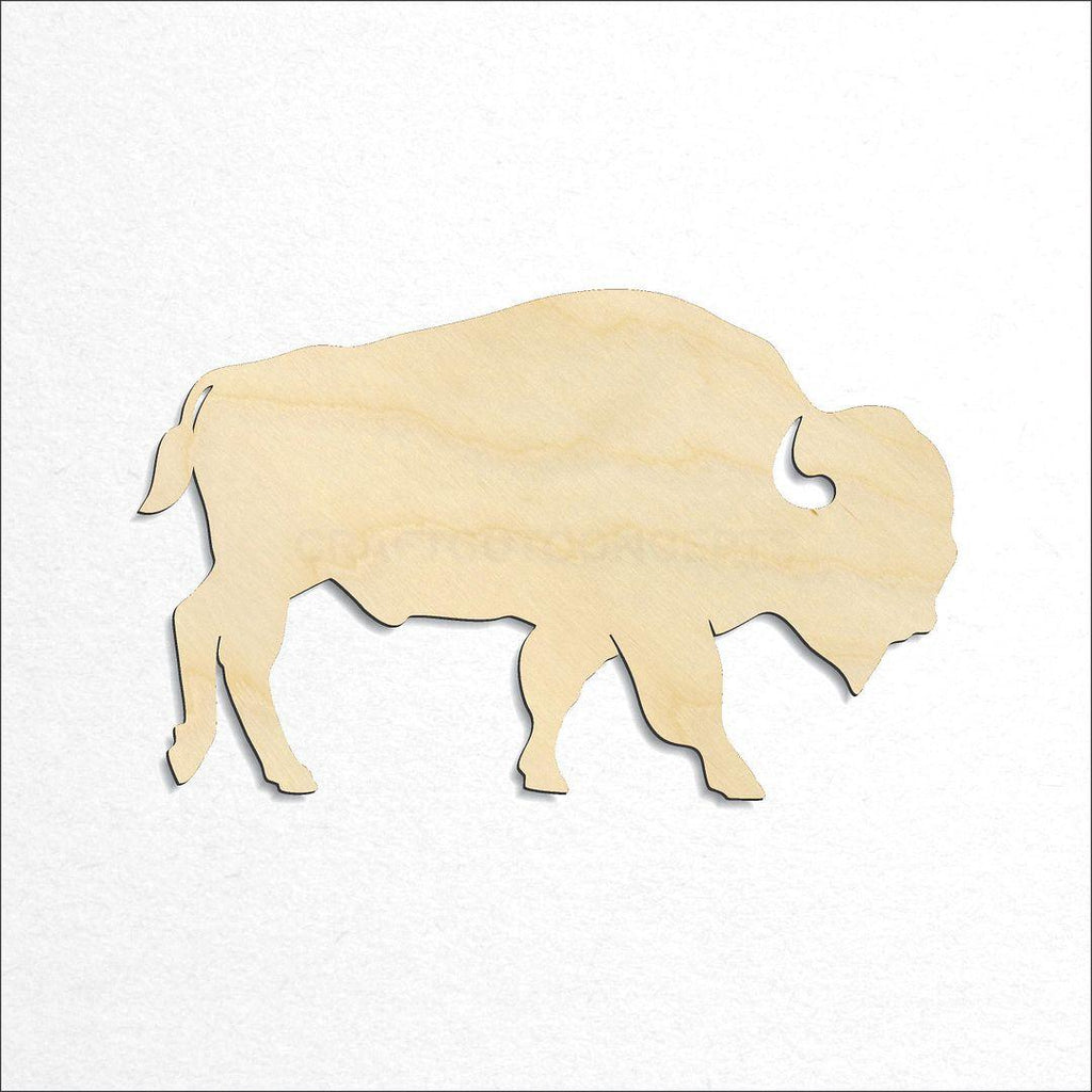 Wooden Buffalo Bison craft shape available in sizes of 2 inch and up