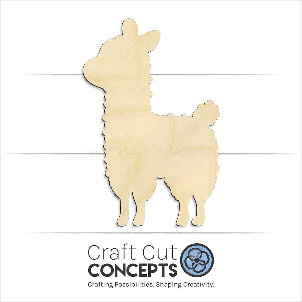 Craft Cut Concepts Logo under a wood Cute Sheep craft shape and blank