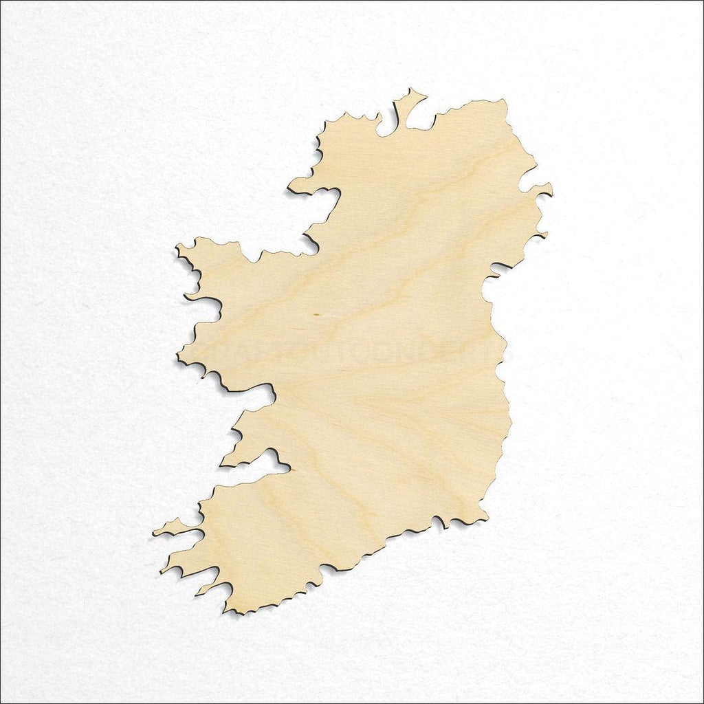 Wooden Ireland craft shape available in sizes of 3 inch and up