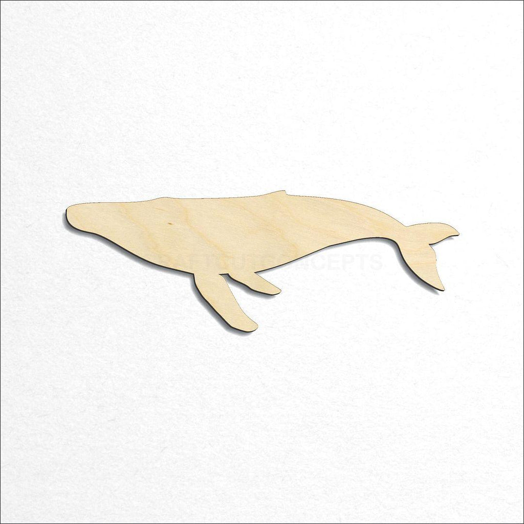 Wooden  Humpback Whale craft shape available in sizes of 2 inch and up
