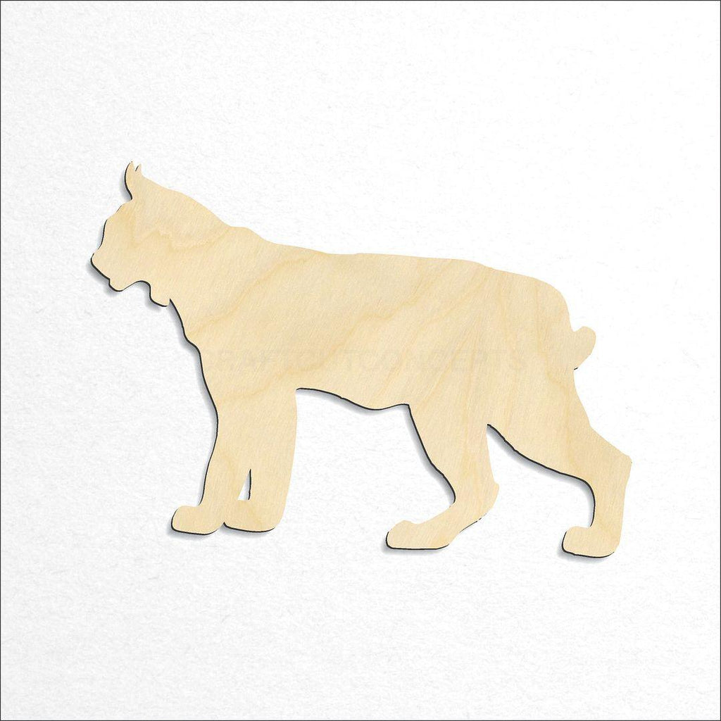 Wooden Lynx craft shape available in sizes of 2 inch and up