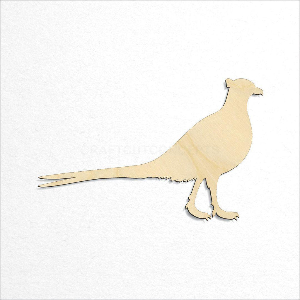 Wooden Pheasant craft shape available in sizes of 4 inch and up